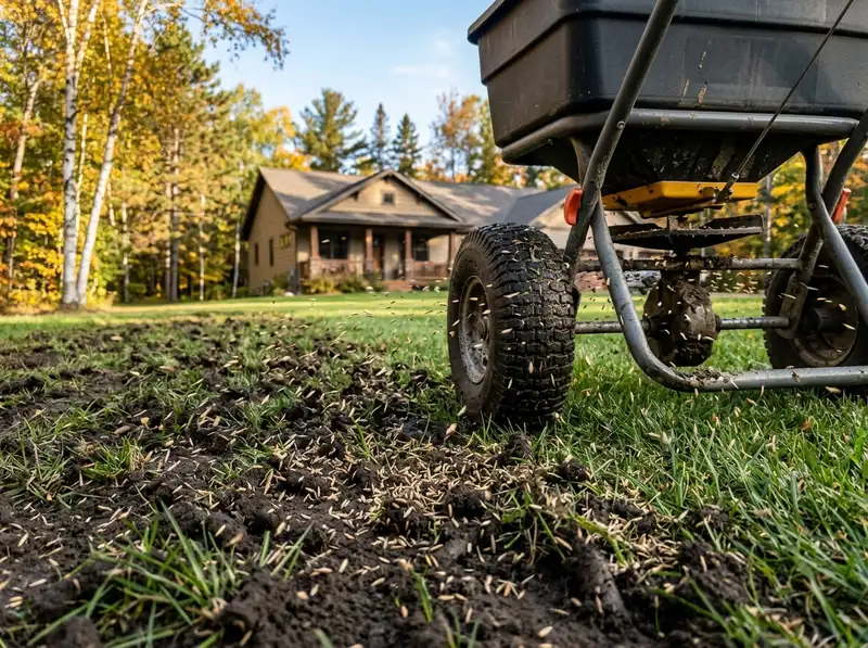 Lawn overseeding and landscaping service for a healthy yard in Detroit Lakes Lawn overseeding and landscaping service for a healthy yard in Detroit Lakes