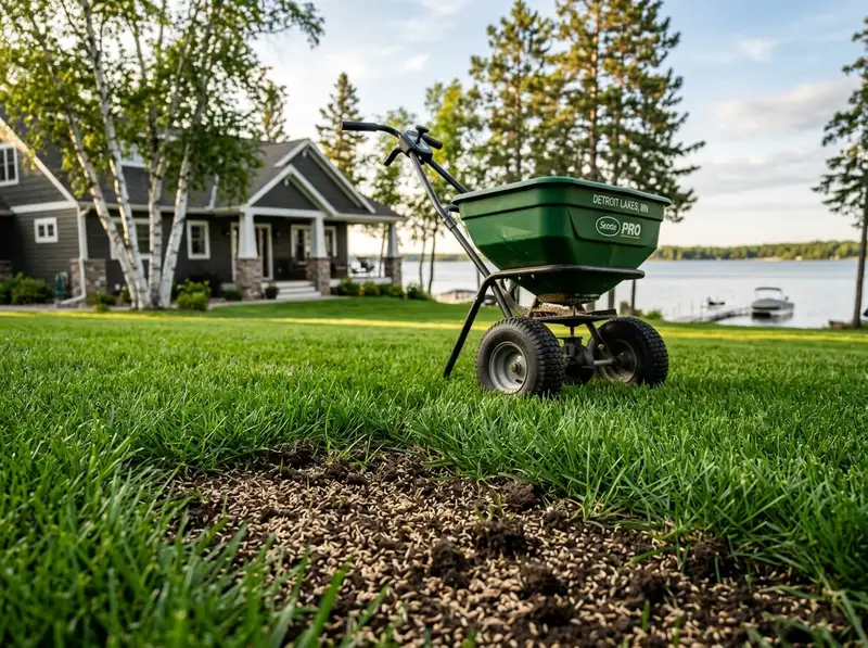 Lawn overseeding and landscaping services in Detroit Lakes by Chips Clips Lawn overseeding and landscaping services in Detroit Lakes by Chips Clips
